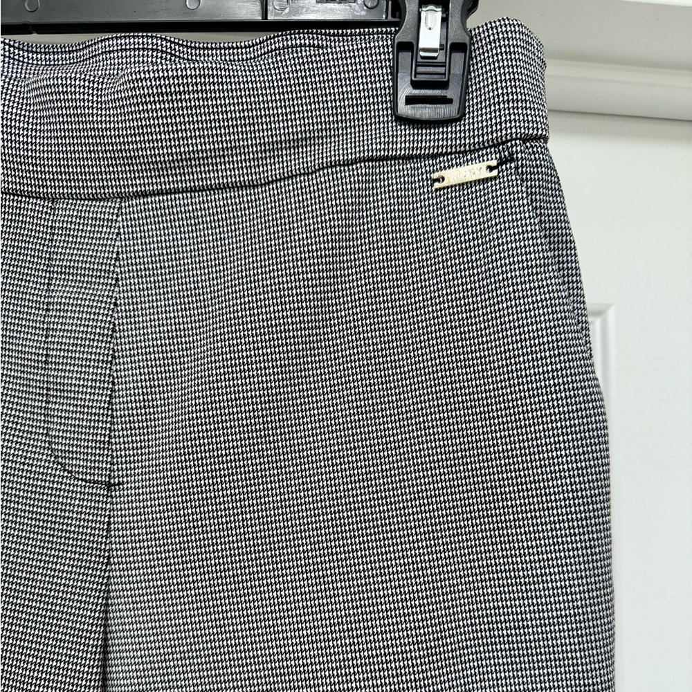 Black and White Houndstooth Cropped Pants Women’s Size M - Picture 5 of 9